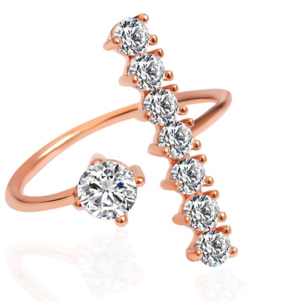 🆕 EMMA Adjustable Crystal Ring - Picture 6 of 8